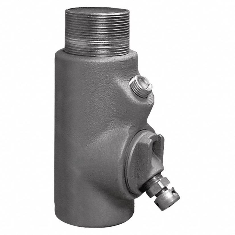 Appleton UNILETS EYDM125 Dust-Ignitionproof Explosionproof Raintight Conduit Sealing Fitting With Removable Male Nipple, 1-1/4 in, For Use With IMC/Threaded Rigid Metallic Conduit, Malleable Iron, Triple Coated